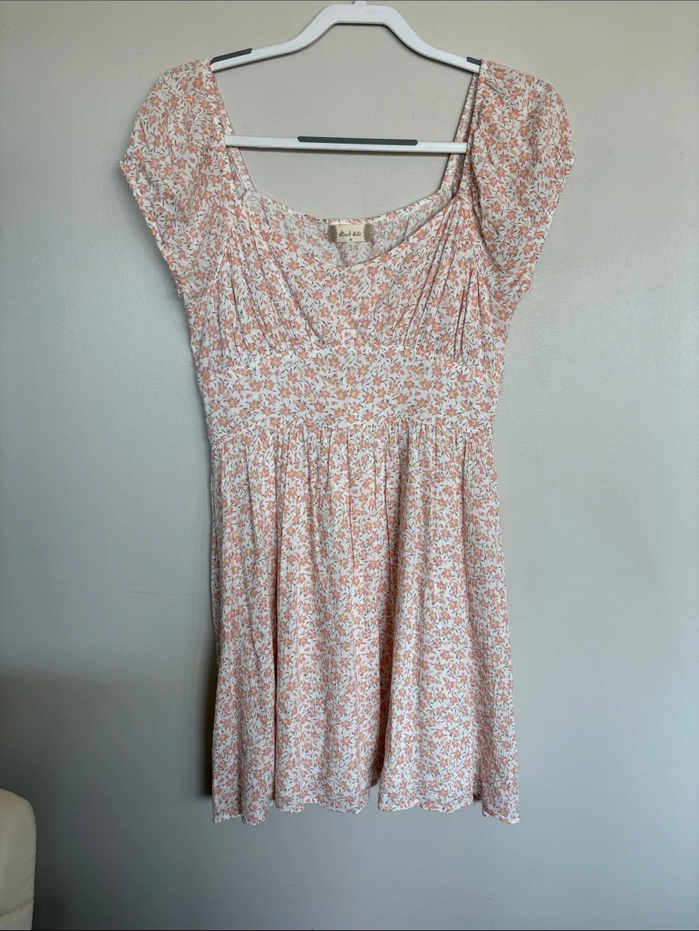 Altar’d State Floral Babydoll Mini Dress Size Medium Cottagecore - Picture 1 of 6